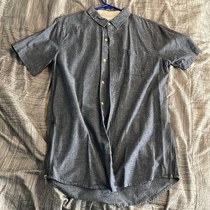 On the byas button up